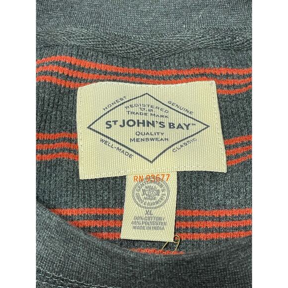 St John’s Bay NWT Men’s‎ Waffle Knit Long Sleeve Gray Mens Size XL - Picture 4 of 7